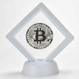 Crypto Coin in Display Case- Bitcoin, Ripple, Litecoin, Ethereum and Dash in various colors