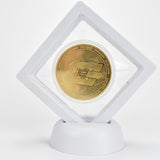 Crypto Coin in Display Case- Bitcoin, Ripple, Litecoin, Ethereum and Dash in various colors