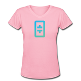 Women's V-Neck T-Shirt - pink