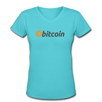 Women's V-Neck T-Shirt - aqua