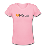 Women's V-Neck T-Shirt - pink