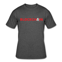 Bitcoin shirts"BLOCKCHAIN ANARCHY" Men’s tee - heather black