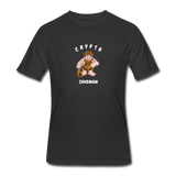 Bitcoin shirts- "CRYPTO CAVEMAN" Men's tee - black