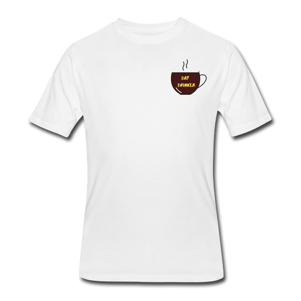 Coffee gifts- "DAY DRINKER" Men's tee - white