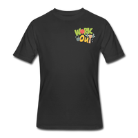 Gym Shirts- "WORK OUT" Men's tee - black