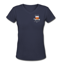 Beer shirts- "CALL ME OLD FASHIONED" Women's V-Neck T-Shirt - navy