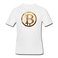 Bitcoin Shirts- "BITCOIN WIRE" Men's Tee - white
