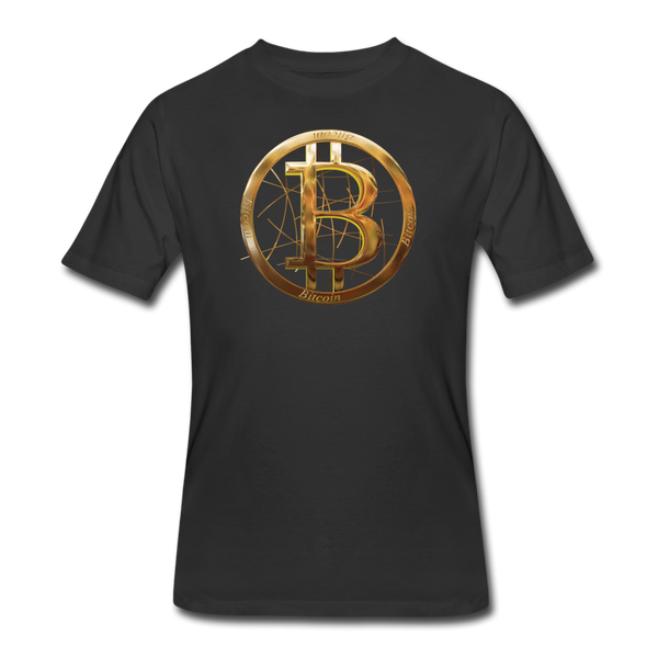Bitcoin Shirts- "BITCOIN WIRE" Men's Tee - black