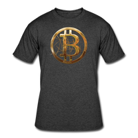 Bitcoin Shirts- "BITCOIN WIRE" Men's Tee - heather black