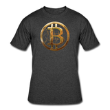 Bitcoin Shirts- "BITCOIN WIRE" Men's Tee - heather black