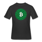 Bitcoin shirts- " GREEN BITCOIN" Men's tee - black