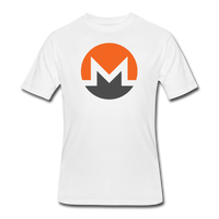 Bitcoin shirts- "MONERO SYMBOL" Men's tee - white