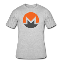 Bitcoin shirts- "MONERO SYMBOL" Men's tee - heather gray