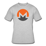 Bitcoin shirts- "MONERO SYMBOL" Men's tee - heather gray