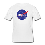 Bitcoin shirts- "HODL SPACE" Men's tee - white