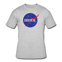 Bitcoin shirts- "HODL SPACE" Men's tee - heather gray