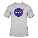 Bitcoin shirts- "HODL SPACE" Men's tee - heather gray