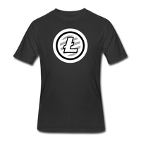 Bitcoin shirts- "LITECOIN SYMBOL" Men's tee - black