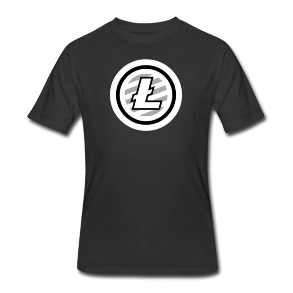 Bitcoin shirts- "LITECOIN SYMBOL" Men's tee - black