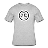 Bitcoin shirts- "LITECOIN SYMBOL" Men's tee - heather gray