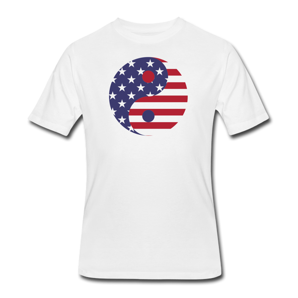 Good Vibes Clothing- "AMERI YIN YANG" Men’s tee - white