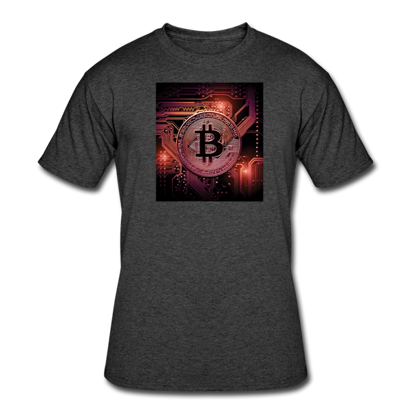 Bitcoin shirts- "BITCOIN BOARD" Men’s tee - heather black
