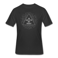 Bitcoin shirts- "IN CRYPTO WE TRUST" Men’s tee - black