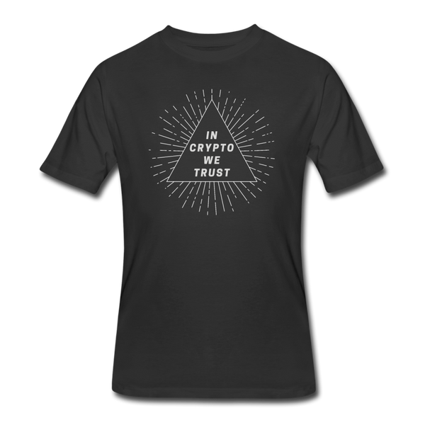 Bitcoin shirts- "IN CRYPTO WE TRUST" Men’s tee - black