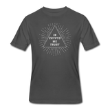 Bitcoin shirts- "IN CRYPTO WE TRUST" Men’s tee - charcoal