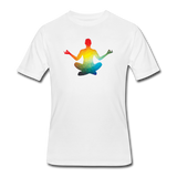 Good Vibes Clothing- "RAINBOW ZEN" Men's tee - white