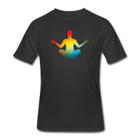 Good Vibes Clothing- "RAINBOW ZEN" Men's tee - black