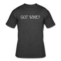 Beer shirts- "GOT WINE?" Men's tee - heather black