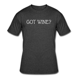 Beer shirts- "GOT WINE?" Men's tee - heather black