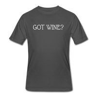 Beer shirts- "GOT WINE?" Men's tee - charcoal