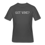 Beer shirts- "GOT WINE?" Men's tee - charcoal