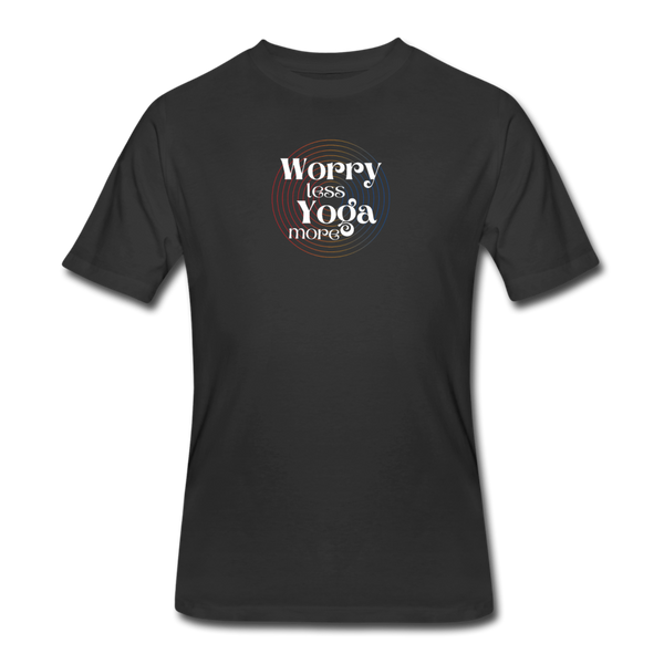 Good Vibes clothing- "WORRY LESS" Men's tee - black