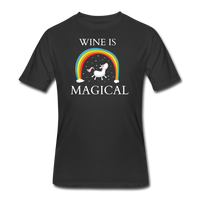 Beer shirts- "WINE IS MAGICAL" Men's tee - black