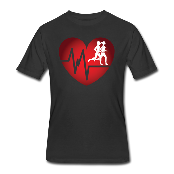 Gym Shirts- "CARDIO COUPLE" Men's tee - black