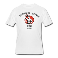 Gym shirts- "ULTIMATE MUSCLE" Men's tee - white