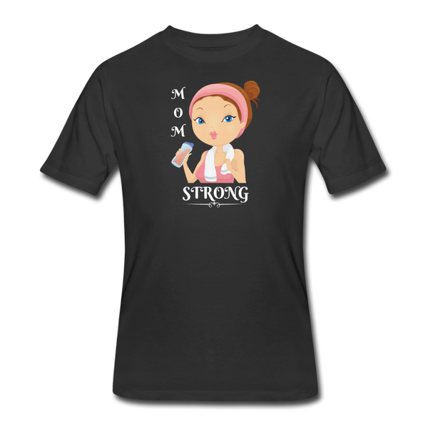 Gym Shirts- "MOM STRONG" Men's tee - black