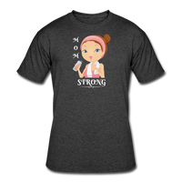 Gym Shirts- "MOM STRONG" Men's tee - heather black