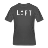 Gym Shirts- "I LIFT" - charcoal