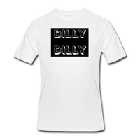 Beer shirts- "DILLY DILLY" Men's tee - white