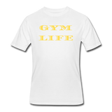 Gym Shirts- "GYM LIFE" Men's tee - white