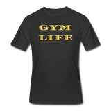 Gym Shirts- "GYM LIFE" Men's tee - black