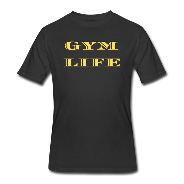 Gym Shirts- "GYM LIFE" Men's tee - black