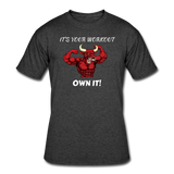 Gym Shirts- "IT'S YOUR WORKOUT" Men's tee - heather black