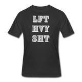 Gym Shirts- "LFT HVY SHT" Men's tee - black