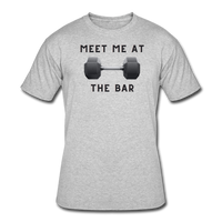 Gym shirts- "MEET ME" Men’s tee - heather gray