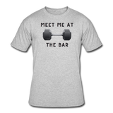 Gym shirts- "MEET ME" Men’s tee - heather gray